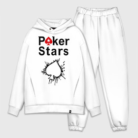 Мужской костюм хлопок OVERSIZE с принтом Poker Stars в Новосибирске,  |  | pokerstars