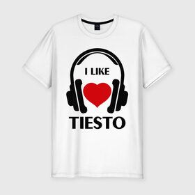 Мужская футболка премиум с принтом Мне нравится Tiesto в Новосибирске, 92% хлопок, 8% лайкра | приталенный силуэт, круглый вырез ворота, длина до линии бедра, короткий рукав | dj | rnb | к сердцу | клубная музыка | клубные | любовь к музыка | мне нравится | мне нравится tiesto | музыка