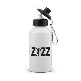 Бутылка спортивная с принтом Zyzz в Новосибирске, металл | емкость — 500 мл, в комплекте две пластиковые крышки и карабин для крепления | zyzz | силовой спорт | спорт