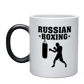 Кружка хамелеон с принтом Russian Boxing (Русский бокс) в Новосибирске, керамика | меняет цвет при нагревании, емкость 330 мл | russian boxing | бокс | борьба | русский бокс | спорт