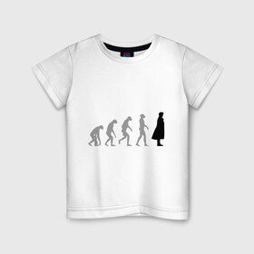 Детская футболка хлопок с принтом Sherlock evolution в Новосибирске, 100% хлопок | круглый вырез горловины, полуприлегающий силуэт, длина до линии бедер | Тематика изображения на принте: sherlock evolution | кино | мультфильмы и тв 
 шерлок холмс | сыщик | холмс