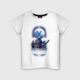 Детская футболка хлопок с принтом Destiny в Новосибирске, 100% хлопок | круглый вырез горловины, полуприлегающий силуэт, длина до линии бедер | 