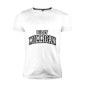 Мужская футболка премиум с принтом Billy Milligan Rap в Новосибирске, 92% хлопок, 8% лайкра | приталенный силуэт, круглый вырез ворота, длина до линии бедра, короткий рукав | billy milligan rap | rap | русский рэп