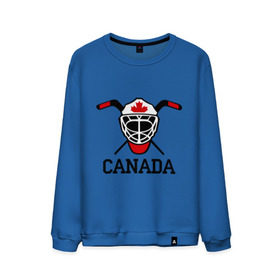 Мужской свитшот хлопок с принтом Canada (Канадский хоккей) в Новосибирске, 100% хлопок |  | canada | канадский | клюшка | спорт | хоккей | шайба