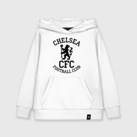 Детская толстовка хлопок с принтом Chelsea FC в Новосибирске, 100% хлопок | Круглый горловой вырез, эластичные манжеты, пояс, капюшен | 1905 | chelsea | chelsea logo | fc | footbal club | лого | логотип | спорт | футбол | футбольный клуб | челси