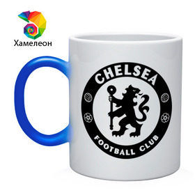 Кружка хамелеон с принтом Chelsea logo в Новосибирске, керамика | меняет цвет при нагревании, емкость 330 мл | 1905 | chelsea | chelsea logo | fc | footbal club | лого | логотип | спорт | футбол | футбольный клуб | челси