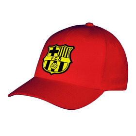 Бейсболка с принтом Barcelona logo в Новосибирске, 100% хлопок | классический козырек, металлическая застежка-регулятор размера | barcelona | fc | fc barcelona | footbal club | барселона | лого | логотип | спорт | футбол | футбольный клуб