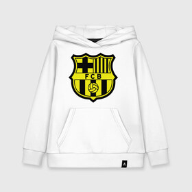 Детская толстовка хлопок с принтом Barcelona logo в Новосибирске, 100% хлопок | Круглый горловой вырез, эластичные манжеты, пояс, капюшен | barcelona | fc | fc barcelona | footbal club | барселона | лого | логотип | спорт | футбол | футбольный клуб