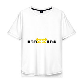 Мужская футболка хлопок Oversize с принтом Brazzers в Новосибирске, 100% хлопок | свободный крой, круглый ворот, “спинка” длиннее передней части | brazzers