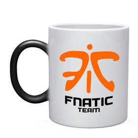 Кружка хамелеон с принтом Fnatic Dota 2 в Новосибирске, керамика | меняет цвет при нагревании, емкость 330 мл | Тематика изображения на принте: fnatic