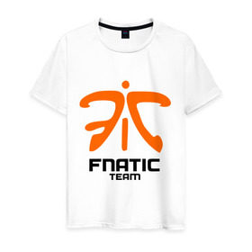 Мужская футболка хлопок с принтом Fnatic Dota 2 в Новосибирске, 100% хлопок | прямой крой, круглый вырез горловины, длина до линии бедер, слегка спущенное плечо. | fnatic