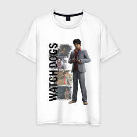 Мужская футболка хлопок с принтом Watch Dogs (Jordi Chin) в Новосибирске, 100% хлопок | прямой крой, круглый вырез горловины, длина до линии бедер, слегка спущенное плечо. | chin | dogs | jordi | watch | джорди | чин