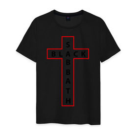 Мужская футболка хлопок с принтом Black Sabbath в Новосибирске, 100% хлопок | прямой крой, круглый вырез горловины, длина до линии бедер, слегка спущенное плечо. | black sabbath