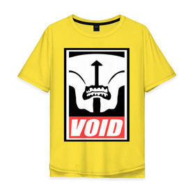 Мужская футболка хлопок Oversize с принтом Faceless Void Dota2 в Новосибирске, 100% хлопок | свободный крой, круглый ворот, “спинка” длиннее передней части | dota | faceless | obey | void | войд | дота