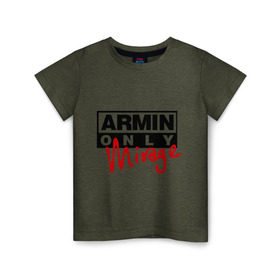 Детская футболка хлопок с принтом Armin only - mirage в Новосибирске, 100% хлопок | круглый вырез горловины, полуприлегающий силуэт, длина до линии бедер | addicted | buuren | mirage | van | аrmin
