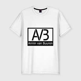 Мужская футболка премиум с принтом Armin van buuren logo в Новосибирске, 92% хлопок, 8% лайкра | приталенный силуэт, круглый вырез ворота, длина до линии бедра, короткий рукав | addicted | buuren | van | аrmin