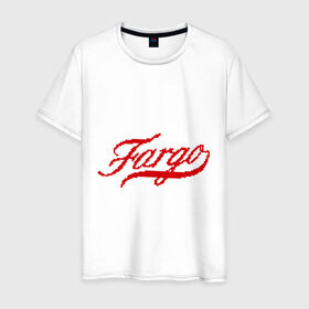 Мужская футболка хлопок с принтом Fargo в Новосибирске, 100% хлопок | прямой крой, круглый вырез горловины, длина до линии бедер, слегка спущенное плечо. | Тематика изображения на принте: fargo