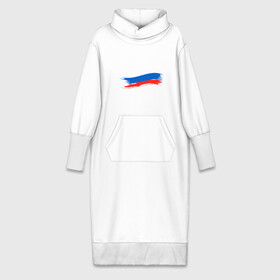 Платье удлиненное хлопок с принтом Российский флаг в Новосибирске,  |  | патриоты | россия | рф | флаг
