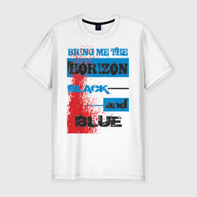 Мужская футболка премиум с принтом Bring Me The Horizon в Новосибирске, 92% хлопок, 8% лайкра | приталенный силуэт, круглый вырез ворота, длина до линии бедра, короткий рукав | 