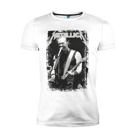 Мужская футболка премиум с принтом Metallica в Новосибирске, 92% хлопок, 8% лайкра | приталенный силуэт, круглый вырез ворота, длина до линии бедра, короткий рукав | metallica | металлика