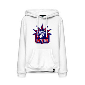Мужская толстовка хлопок с принтом HC New York Rangers Emblem в Новосибирске, френч-терри, мягкий теплый начес внутри (100% хлопок) | карман-кенгуру, эластичные манжеты и нижняя кромка, капюшон с подкладом и шнурком | club | hockey | new | nyr | rangers | york | клуб | хоккей