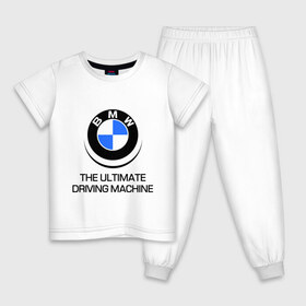 Детская пижама хлопок с принтом BMW Driving Machine в Новосибирске, 100% хлопок |  брюки и футболка прямого кроя, без карманов, на брюках мягкая резинка на поясе и по низу штанин
 | bmw | driving | machine | ultimate