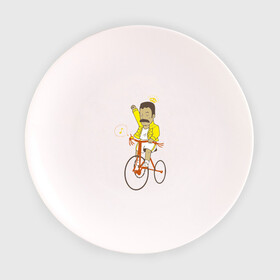 Тарелка с принтом Фредди на велосипеде в Новосибирске, фарфор | диаметр - 210 мм
диаметр для нанесения принта - 120 мм | Тематика изображения на принте: queen | велосипед | меломанам | музыка | прикол | рок | фрэдди меркьюри