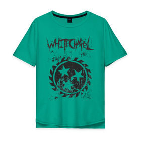 Мужская футболка хлопок Oversize с принтом Whitechapel в Новосибирске, 100% хлопок | свободный крой, круглый ворот, “спинка” длиннее передней части | deathcore | whitechapel | дэткор | метал
