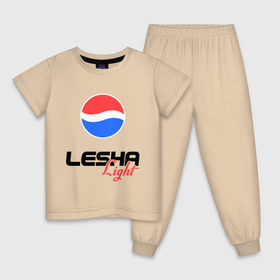 Детская пижама хлопок с принтом Леша Лайт в Новосибирске, 100% хлопок |  брюки и футболка прямого кроя, без карманов, на брюках мягкая резинка на поясе и по низу штанин
 | Тематика изображения на принте: lesha | light | pepsi | алексей | алеша | лайт | леша | пепси | пэпси