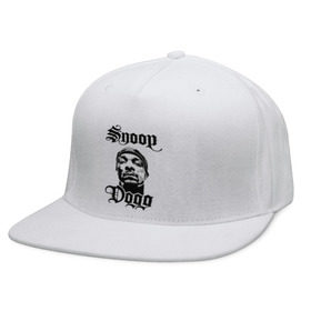 Кепка снепбек с прямым козырьком с принтом Snoop Dogg в Новосибирске, хлопок 100% |  | rap | snoop dogg | музыка | рэп | снуп дог