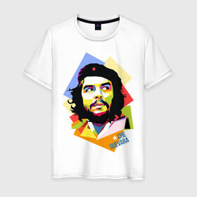 Мужская футболка хлопок с принтом Che Guevara в Новосибирске, 100% хлопок | прямой крой, круглый вырез горловины, длина до линии бедер, слегка спущенное плечо. | че гевара