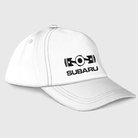 Бейсболка с принтом Subaru в Новосибирске, 100% хлопок | классический козырек, металлическая застежка-регулятор размера | logo | sti | subaru | авто | лого | субарик | субару