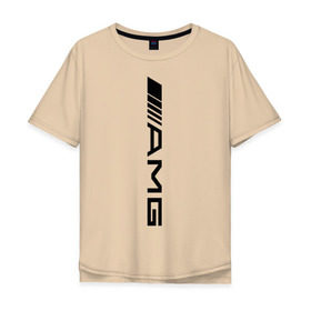 Мужская футболка хлопок Oversize с принтом AMG в Новосибирске, 100% хлопок | свободный крой, круглый ворот, “спинка” длиннее передней части | amg | benz | logo | mercedes | авто | амг | лого | мерс | мерседес бенс