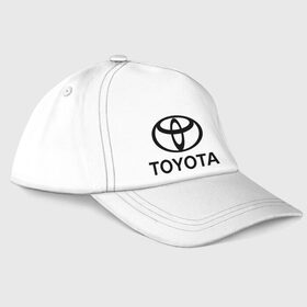 Бейсболка с принтом Toyota Logo в Новосибирске, 100% хлопок | классический козырек, металлическая застежка-регулятор размера | Тематика изображения на принте: logo | toyota | логотип | тойота