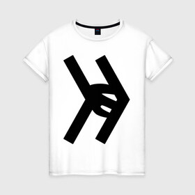 Женская футболка хлопок с принтом Smosh logo в Новосибирске, 100% хлопок | прямой крой, круглый вырез горловины, длина до линии бедер, слегка спущенное плечо | blogger | russmosh | smosh | youtube | блоггер | смош | шоу | ютубер