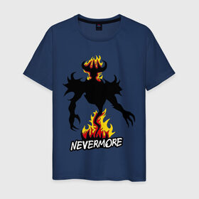 Мужская футболка хлопок с принтом Nevermore - Shadow Fiend в Новосибирске, 100% хлопок | прямой крой, круглый вырез горловины, длина до линии бедер, слегка спущенное плечо. | dota | dota2 | fiend | nevermore | shadow | дота | дота2 | невермор