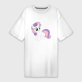 Платье-футболка хлопок с принтом Пони Крошка Бель в Новосибирске,  |  | my little pony | бель | крошка | пони