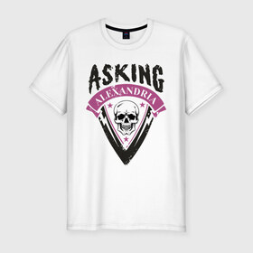 Мужская футболка премиум с принтом Asking Alexandria в Новосибирске, 92% хлопок, 8% лайкра | приталенный силуэт, круглый вырез ворота, длина до линии бедра, короткий рукав | 