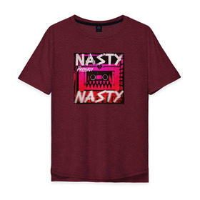 Мужская футболка хлопок Oversize с принтом The Prodigy Nasty в Новосибирске, 100% хлопок | свободный крой, круглый ворот, “спинка” длиннее передней части | 