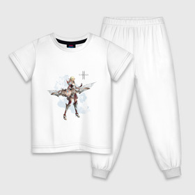 Детская пижама хлопок с принтом Lineage в Новосибирске, 100% хлопок |  брюки и футболка прямого кроя, без карманов, на брюках мягкая резинка на поясе и по низу штанин
 | Тематика изображения на принте: lineage | logo | игра | логотип | раса