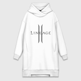 Платье-худи хлопок с принтом Lineage logo в Новосибирске,  |  | lineage | logo | игра | логотип