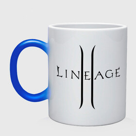 Кружка хамелеон с принтом Lineage logo в Новосибирске, керамика | меняет цвет при нагревании, емкость 330 мл | lineage | logo | игра | логотип