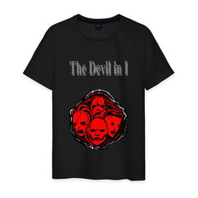 Мужская футболка хлопок с принтом The Devil in I в Новосибирске, 100% хлопок | прямой крой, круглый вырез горловины, длина до линии бедер, слегка спущенное плечо. | slipknot | the devil in i