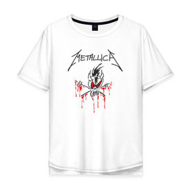 Мужская футболка хлопок Oversize с принтом Metallica - Scary Guy в Новосибирске, 100% хлопок | свободный крой, круглый ворот, “спинка” длиннее передней части | Тематика изображения на принте: металлика