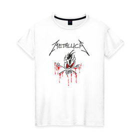 Женская футболка хлопок с принтом Metallica - Scary Guy в Новосибирске, 100% хлопок | прямой крой, круглый вырез горловины, длина до линии бедер, слегка спущенное плечо | металлика