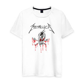 Мужская футболка хлопок с принтом Metallica - Scary Guy в Новосибирске, 100% хлопок | прямой крой, круглый вырез горловины, длина до линии бедер, слегка спущенное плечо. | металлика