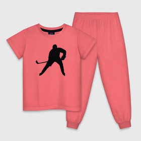 Детская пижама хлопок с принтом Хоккеист в Новосибирске, 100% хлопок |  брюки и футболка прямого кроя, без карманов, на брюках мягкая резинка на поясе и по низу штанин
 | @ | хоккеистспорт