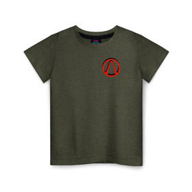Детская футболка хлопок с принтом Borderlands в Новосибирске, 100% хлопок | круглый вырез горловины, полуприлегающий силуэт, длина до линии бедер | borderlands | vault | vault hunter