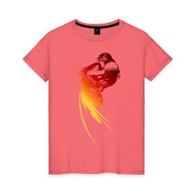 Женская футболка хлопок с принтом Final Fantasy VIII в Новосибирске, 100% хлопок | прямой крой, круглый вырез горловины, длина до линии бедер, слегка спущенное плечо | fantasy | финал