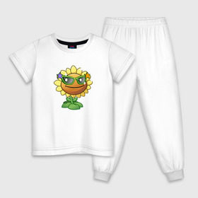 Детская пижама хлопок с принтом Plants vs Zombies в Новосибирске, 100% хлопок |  брюки и футболка прямого кроя, без карманов, на брюках мягкая резинка на поясе и по низу штанин
 | Тематика изображения на принте: @